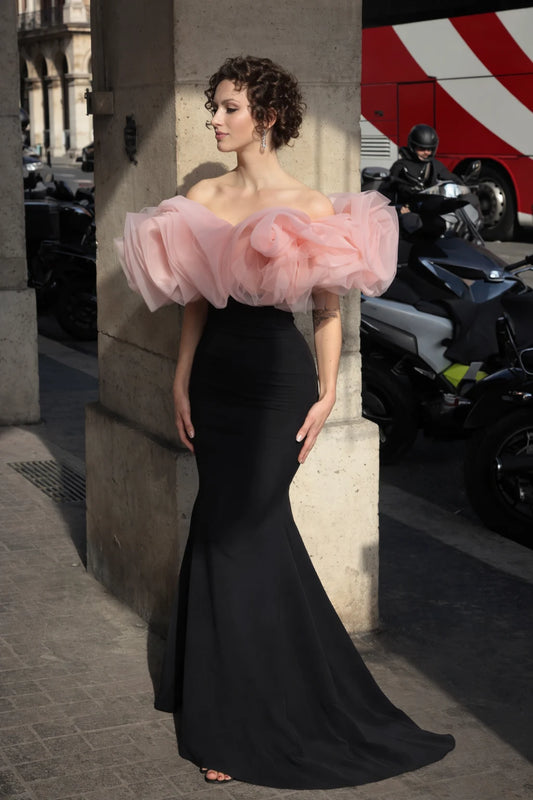 Elizabeth Classic Off Shoulder Gown