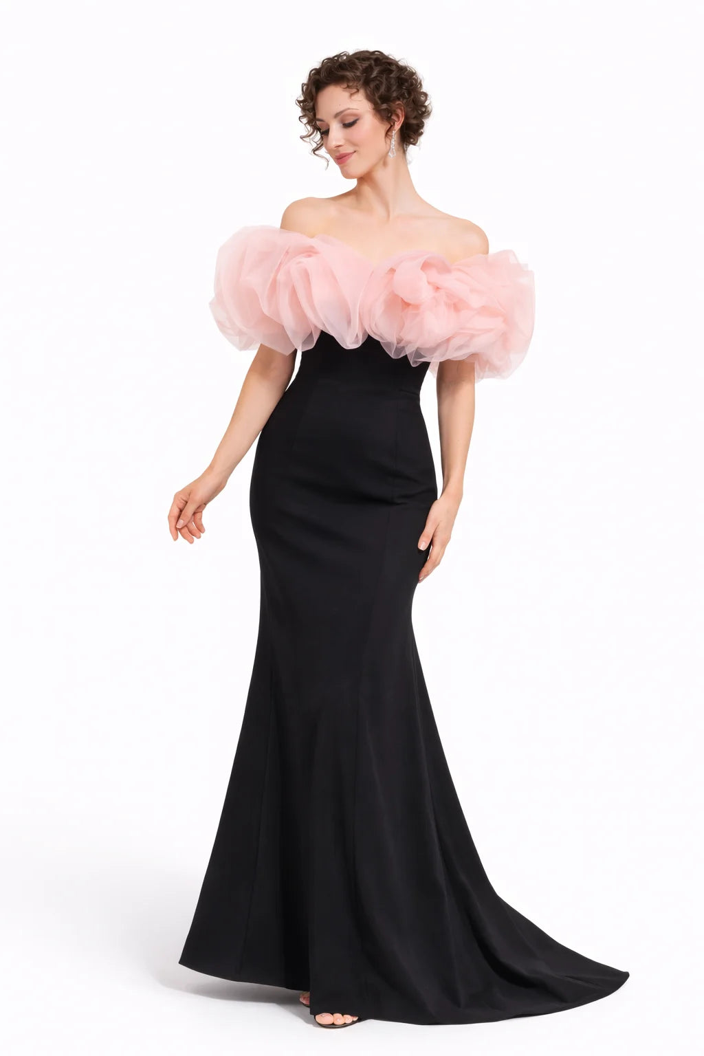 Elizabeth Classic Off Shoulder Gown