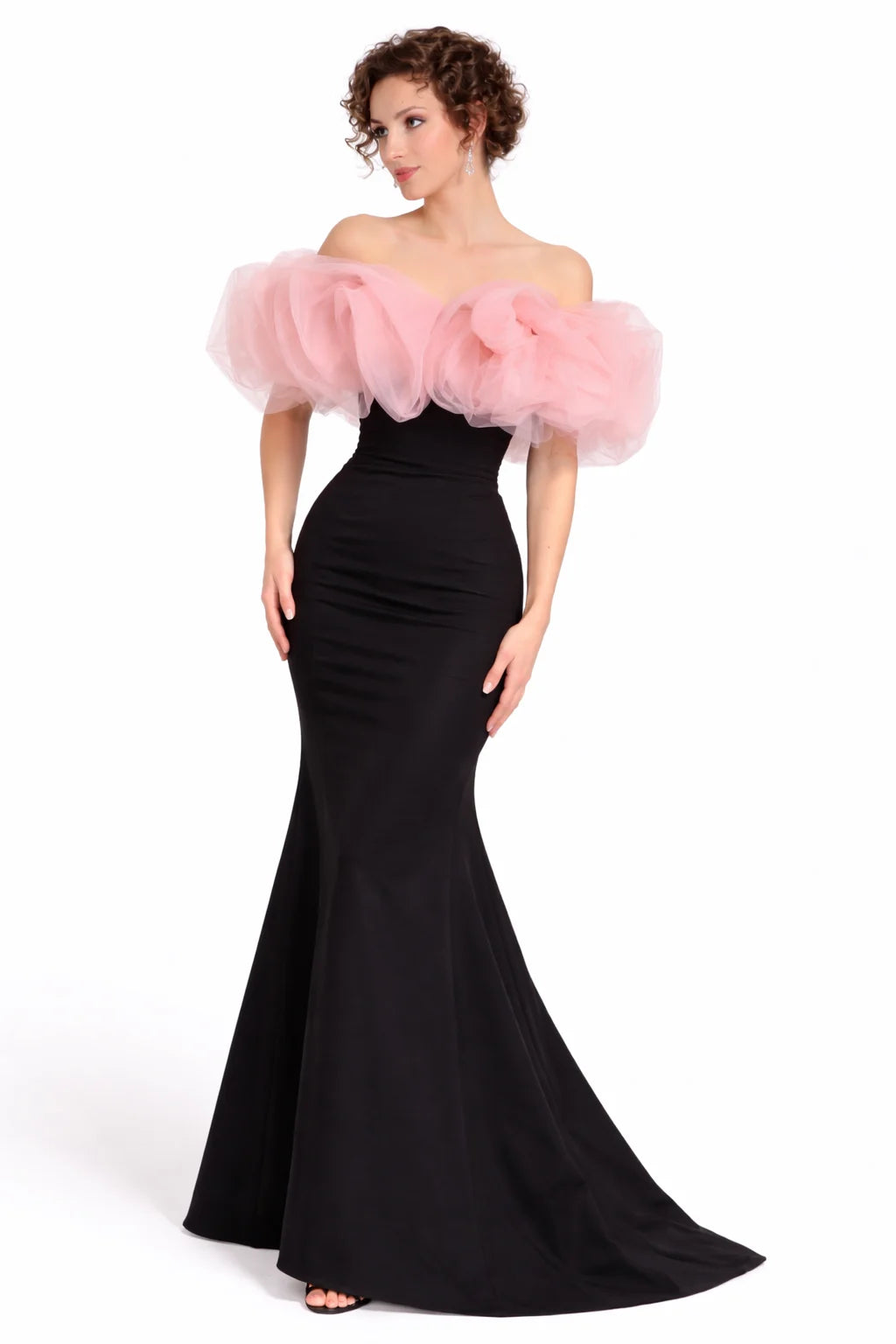 Elizabeth Classic Off Shoulder Gown