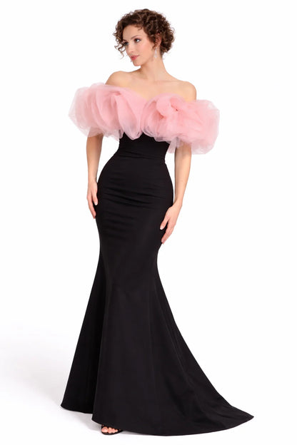 Elizabeth Classic Off Shoulder Gown