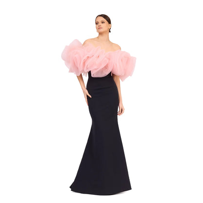 Elizabeth Classic Off Shoulder Gown