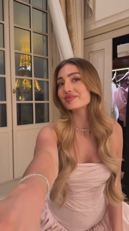 Rosette Glow Mini Dress