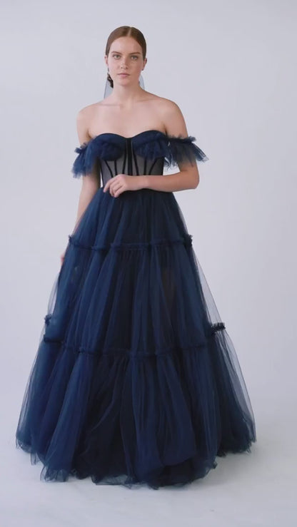 Velora Off Shoulder Gown
