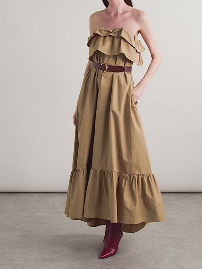 Laurent Gauche Strapless Maxi