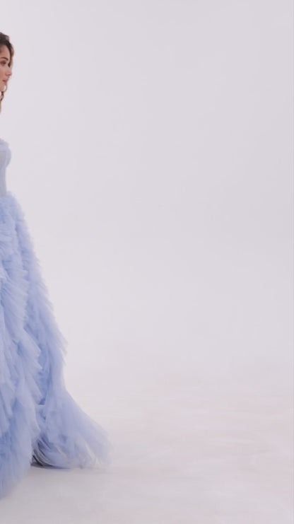 Bluebell All Ruffled Up Evening Fluffy Dress