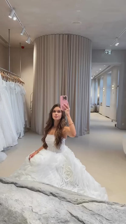 Ivory Fleur White tulle dress