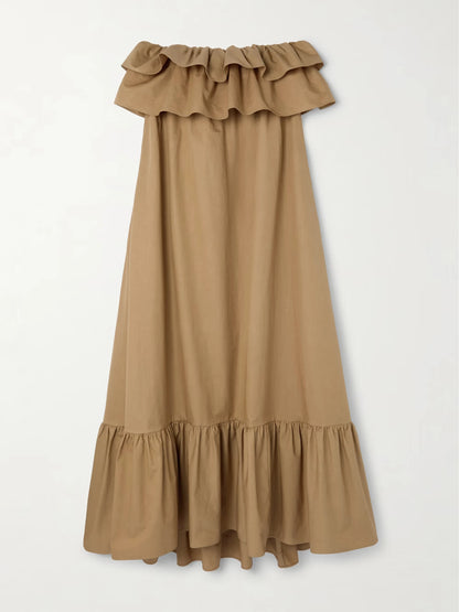 Laurent Gauche Strapless Maxi