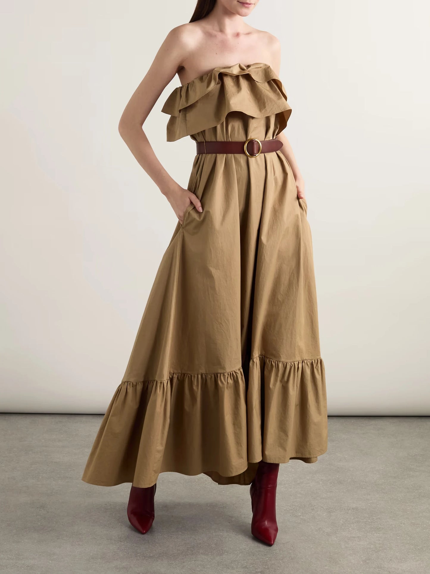 Laurent Gauche Strapless Maxi