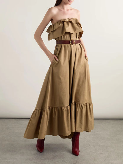 Laurent Gauche Strapless Maxi