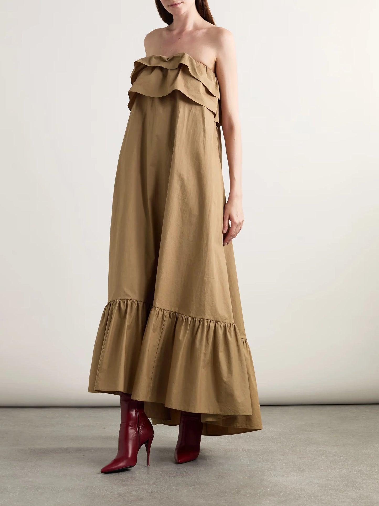 Laurent Gauche Strapless Maxi